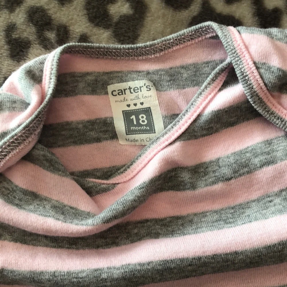 Children’s Place Ruffle Flare Jeans & Carter’s Tops 18 months